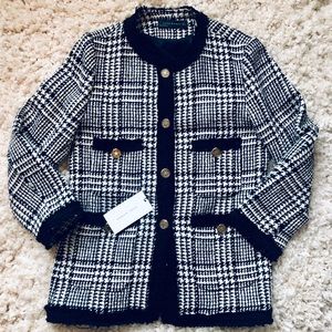 Zara Women Chanel Inspired Tweed Jacket